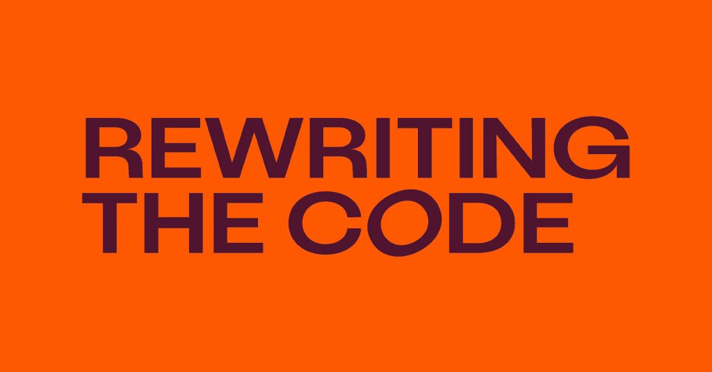 rewriting the code logo